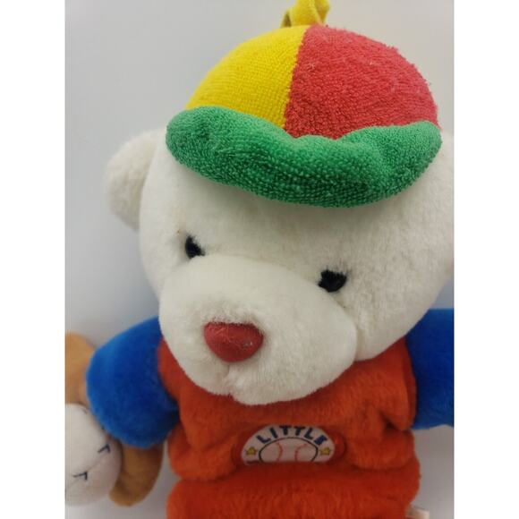 Vintage Prestige Toy Musical Bear Pull Toy Baseball Little Slugger first peek - Picture 4 of 12